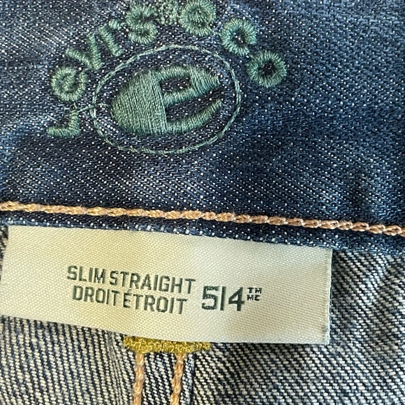 LEVI’S 514 ECO performance jeans.  Size 34x30.  Slim straight fit. - Picture 4 of 5